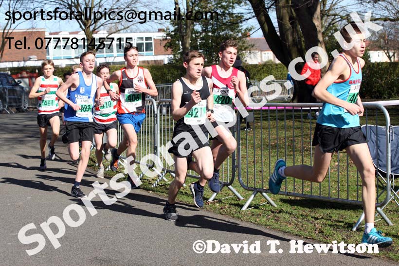 Boys under-15s Northern Athletics 5k Champs., Birkenhead Park. Photo: David T. Hewitson/Sports for All Pics